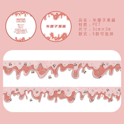 K10001 Green Field Series Journal Decoration Materials Four Seasons Scenery Tape Full Set Cute Girl Cartoon Stickers Wholesale - Ivana Supply Store