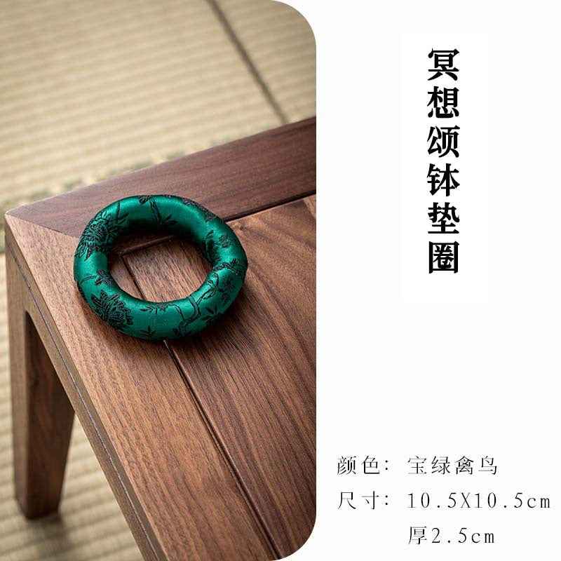 H10002 Nepalese Handmade Sewn Buddha Sound Bowl Mat, Singing Bowl Mat, Copper Bowl Mat, Cotton Cloth Mat, Buddha Sound Bowl Matching Mat